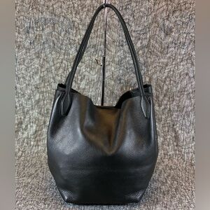 Madewell Black Leather Tote
